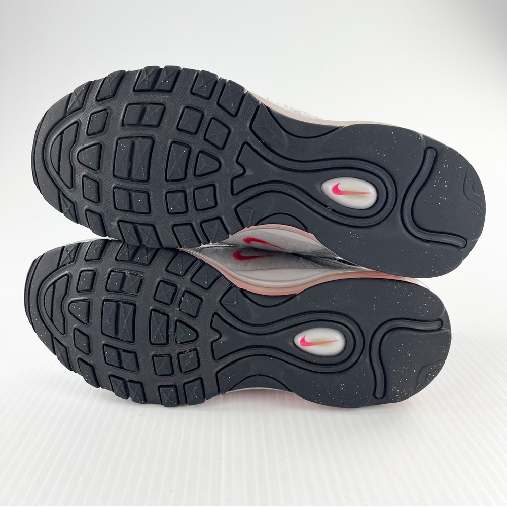 Nike Air Max 97 Felt Wolf Gray Orbit Red Athletic Sneakers Shoes Youth - Picture 5 of 6